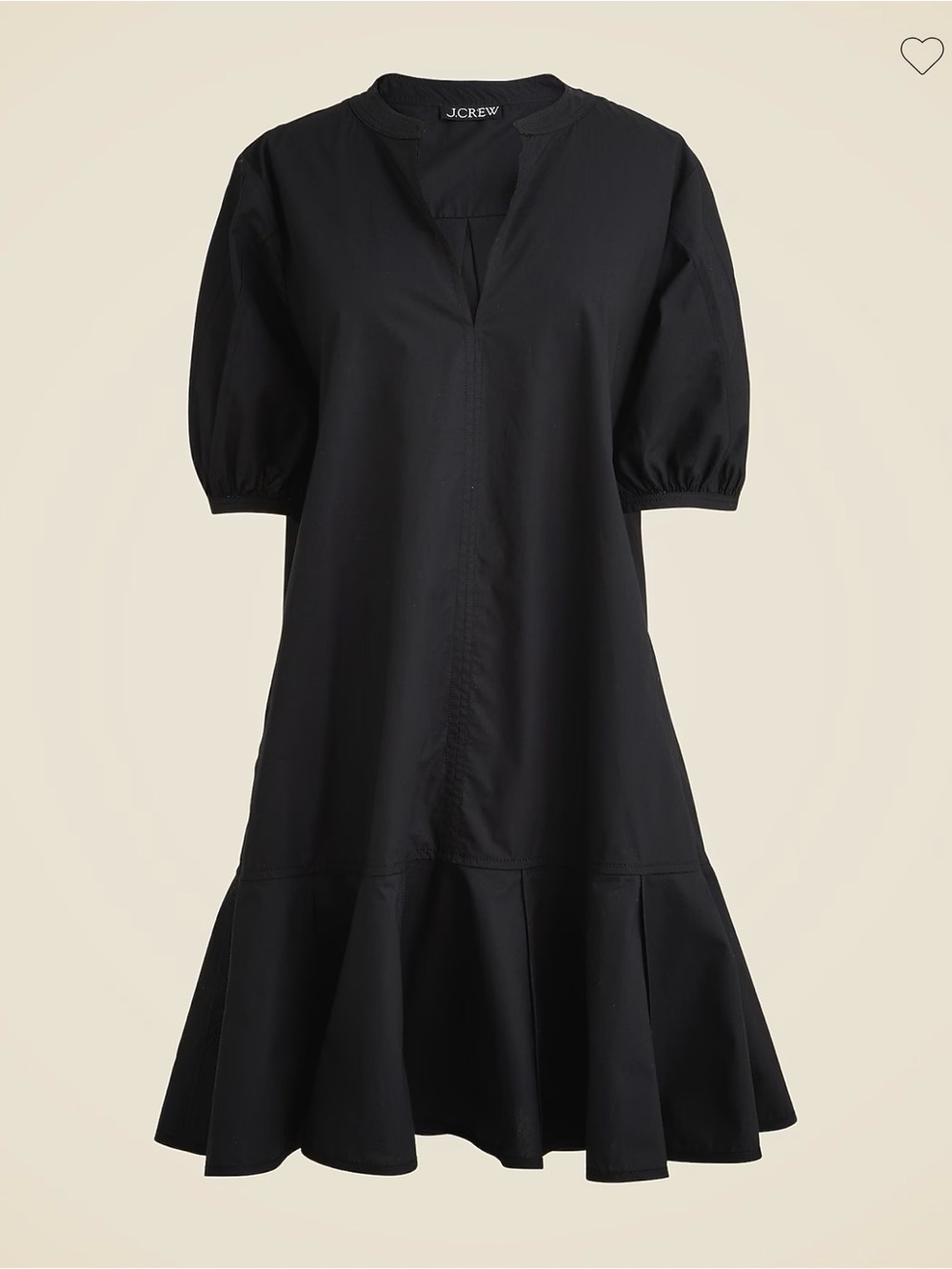 J. Crew Black Delilah Dress in Cotton Poplin size XL
Very Good Condition